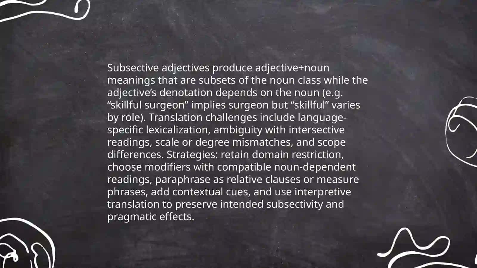 Semantic types of adjectives in translation 4