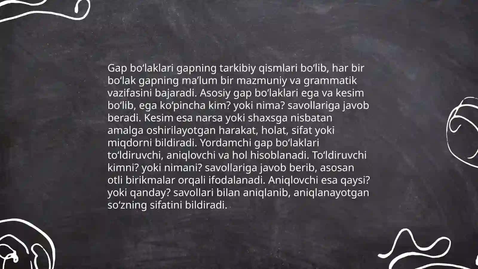 Sintaksis bo’limini o’qitish 4