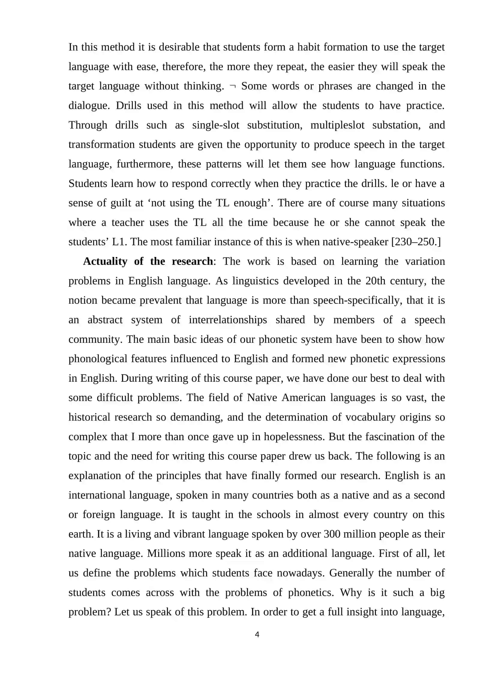 AUDIO LINGUISTIK METHOD 4