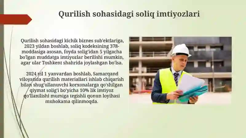 Qurilish Tashkilotlarida Soliq Hisobi Xususiyatlari 4