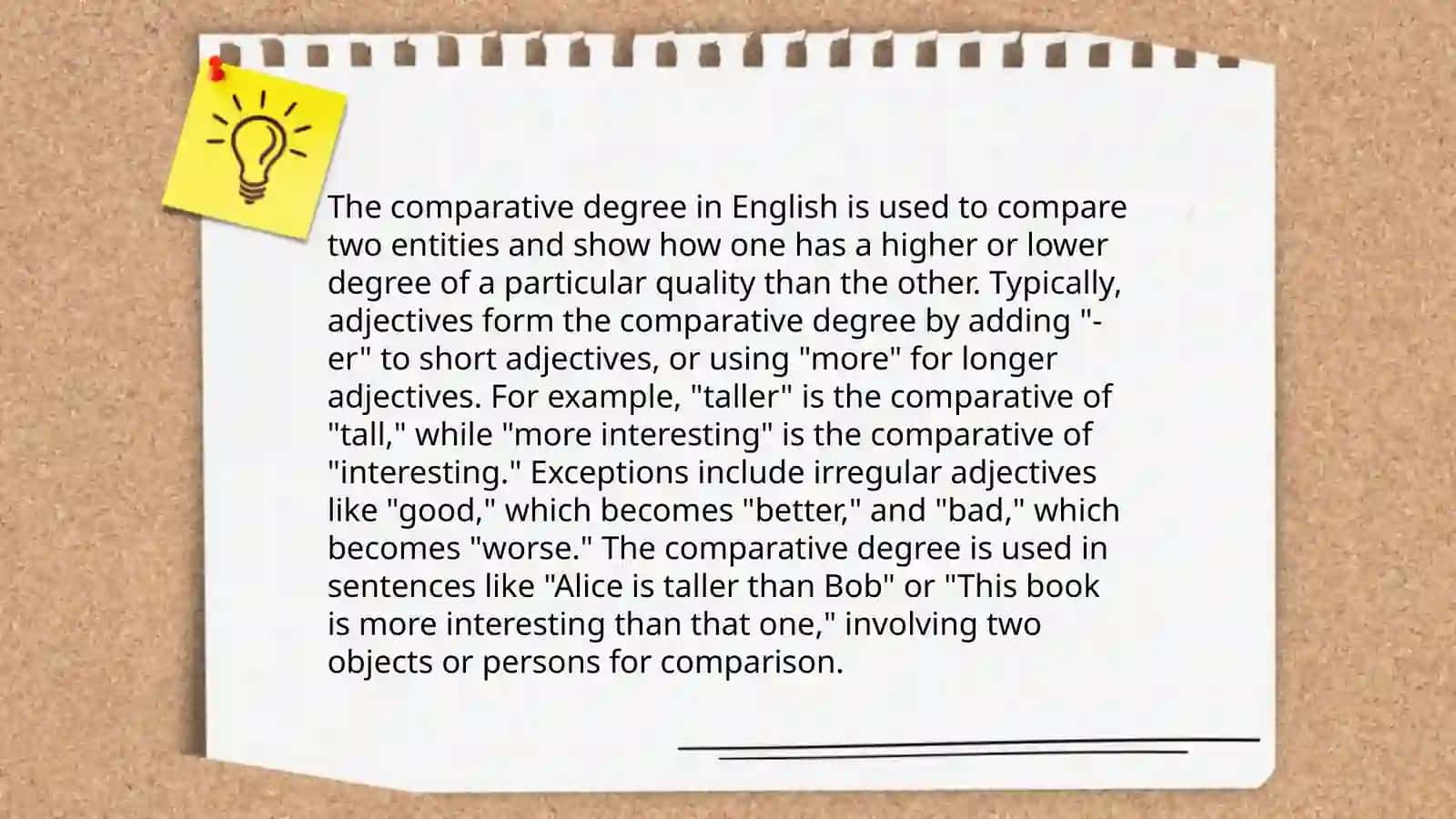 Degrees of comparison adjectives 4