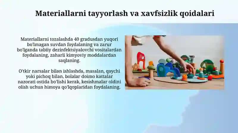 Tabiiy va qayta ishlangan materiallardan o'yinchoqlar 4