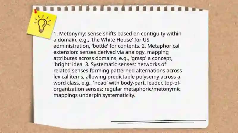 Polysemy, Synonymy, Antonymy (comparison) 4