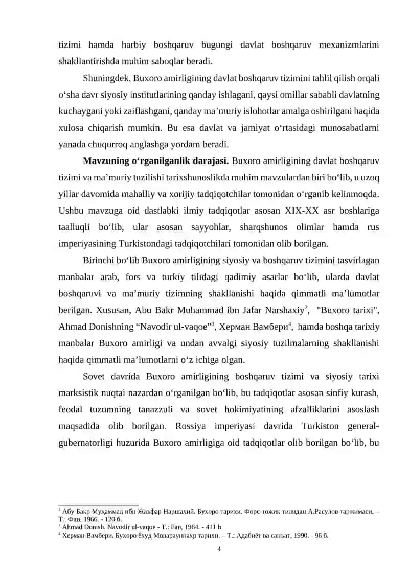 Buxoro Amirligida Davlat Boshqaruv Tizimi va Maʼmuriy Tuzilishi 4