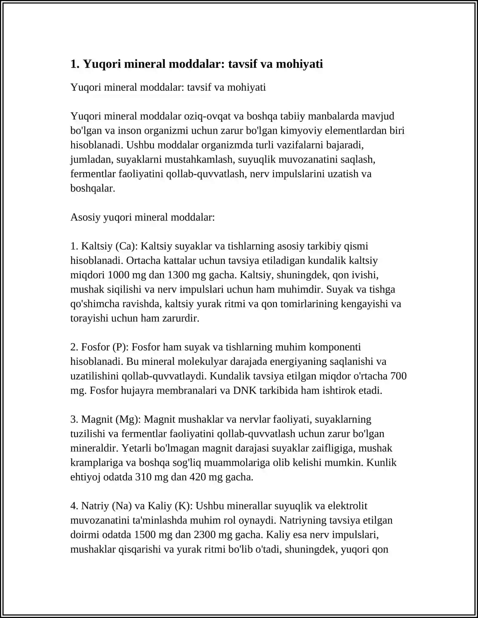 YUQORI MINERAL MODDALAR 4
