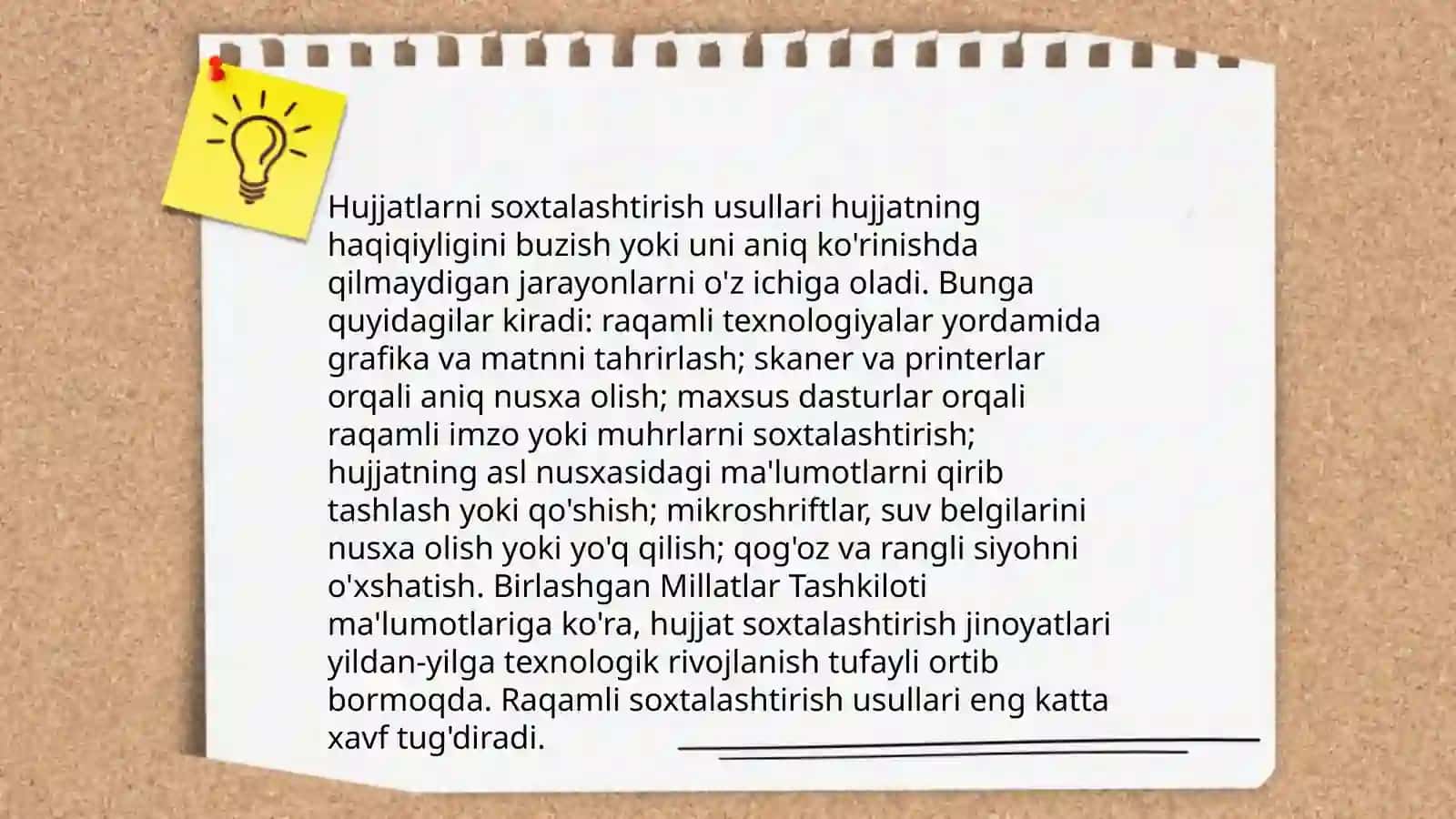 Hujjatlatni kriminalistik-texnik tekshirish 4