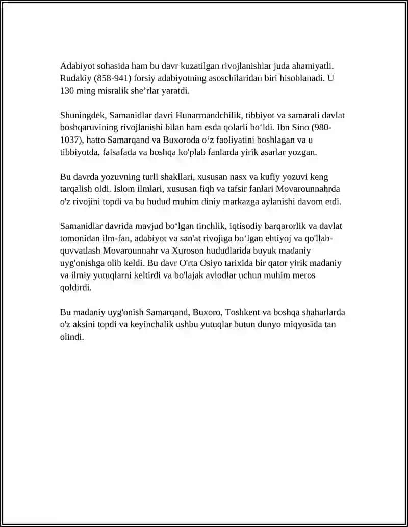 9-11 ASRLARDA MAMLAKATIMIZ HUDUDIDA MADANIY UYG'ONISH 4