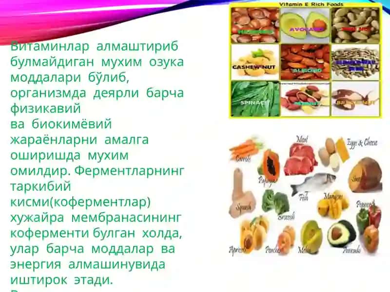 vitaminlar va minerallar 4