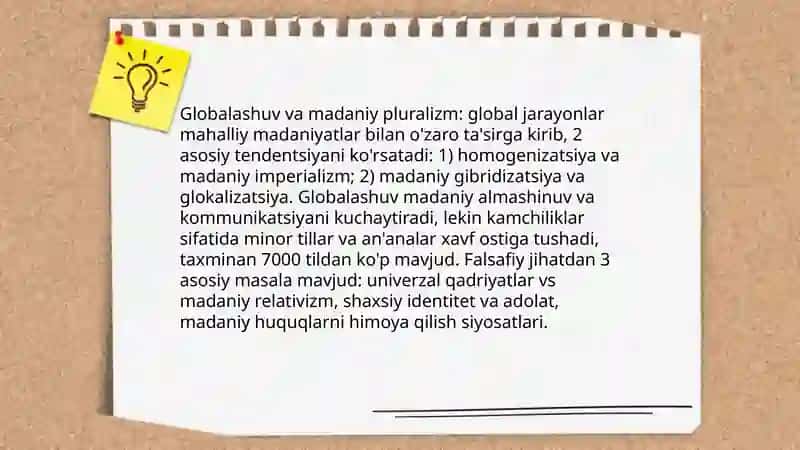 Globalashuvning falsafaviy muammolari 4