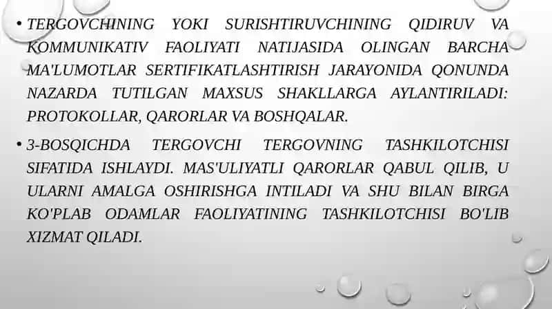 Voqea joyida tergov eksperimentining ko’rsatmalarini tekshirishning psixologik xususiyatlari 4