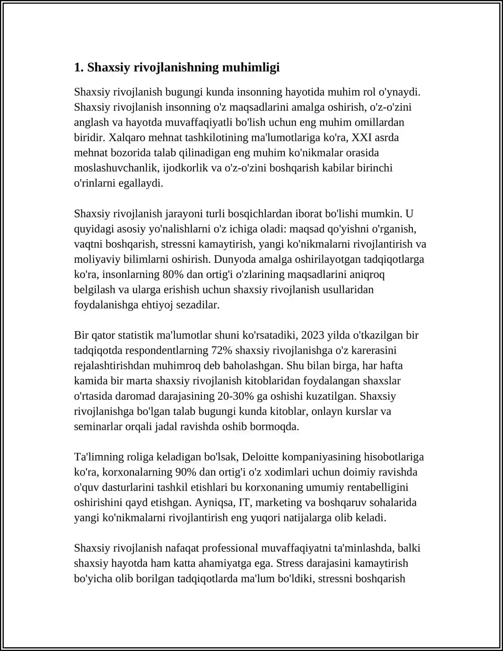 SHAXSNING INDIVIDUAL, SHAXSIY VA KASBIY RIVOJLANISHINING OʻZARO TAʼSIRI 4