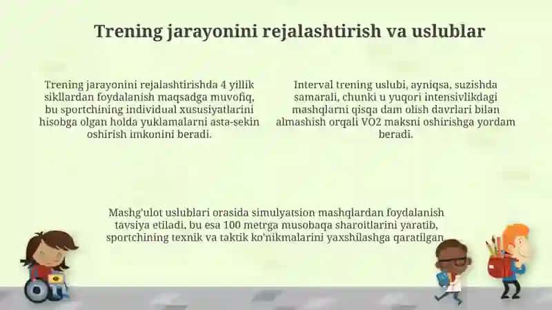 Sport mahoratini takomillashtirish bosqichida mashg‘ulotlarni tashkil etish (suzish) 4
