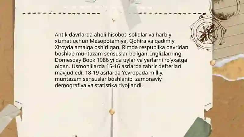 Statistikaning paydo bolishi va rivojlanishi 4
