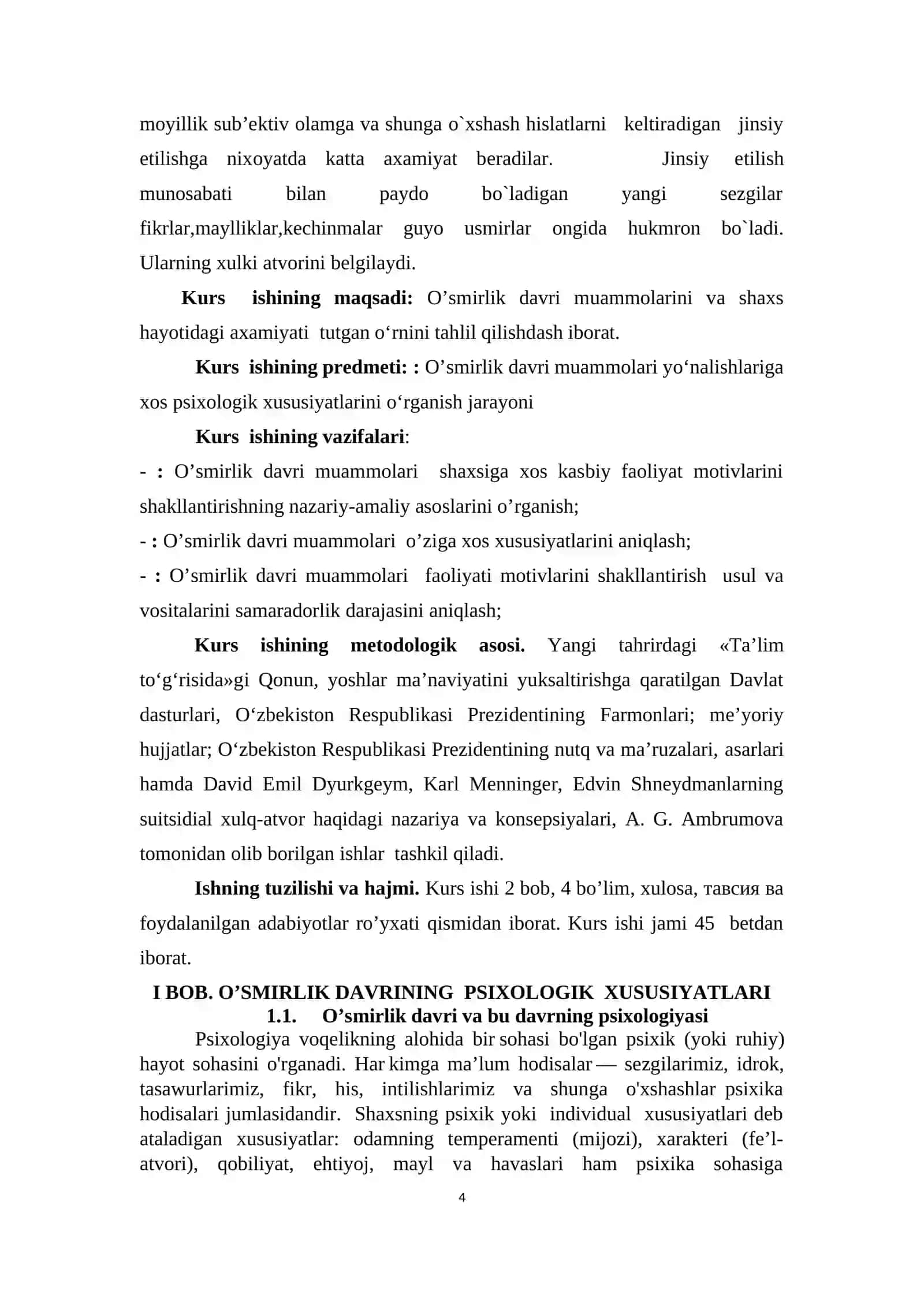 O’smir yoshdagi o‘quvchilarning muammolari va ularga ko‘rsatiladigan yordam 4