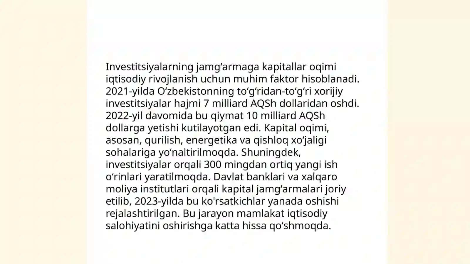 Investitsiya va jamgʻarma oʻrtasidagi bogʻliqlik 4