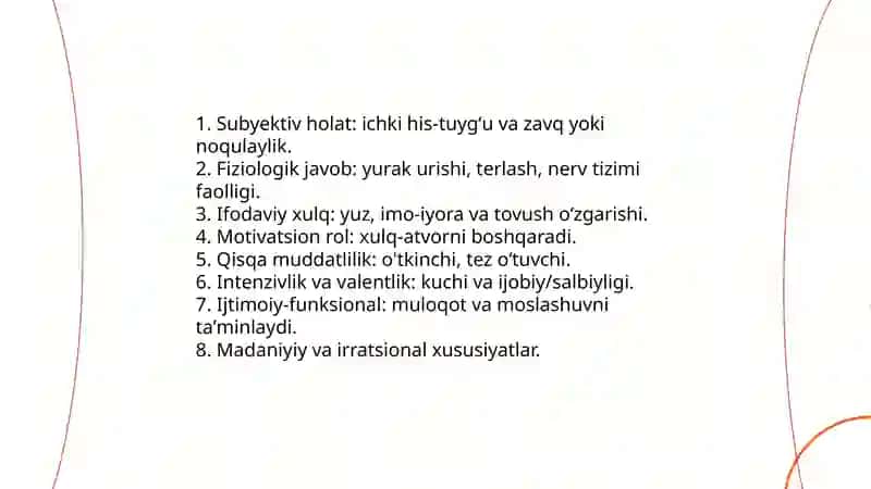 Emotsiya tushunchasi va turlari 4