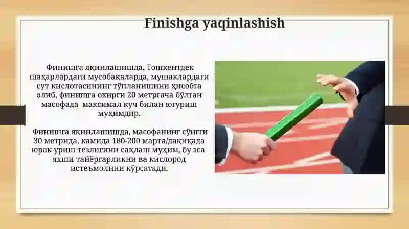 200 metrga yugurishni takomillashtirish 4
