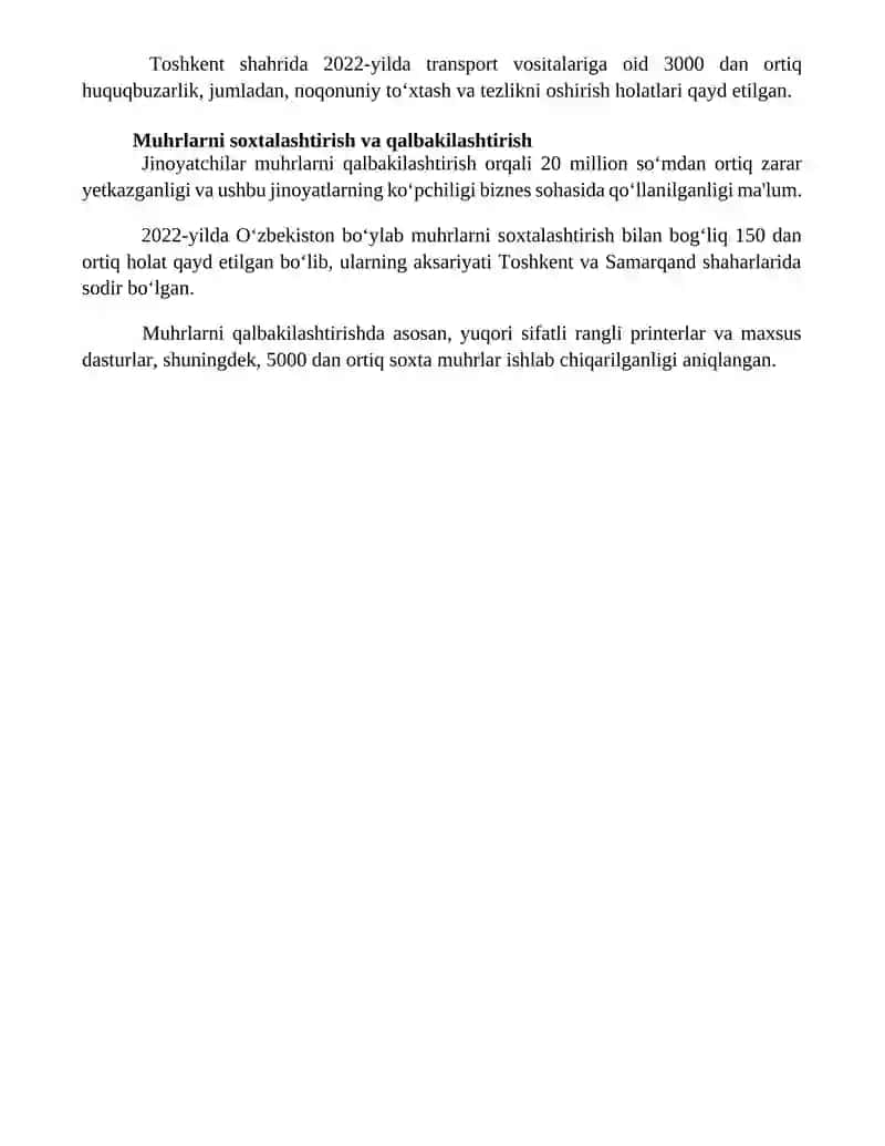 Mayda jinoyatlarning ta'rifi 4