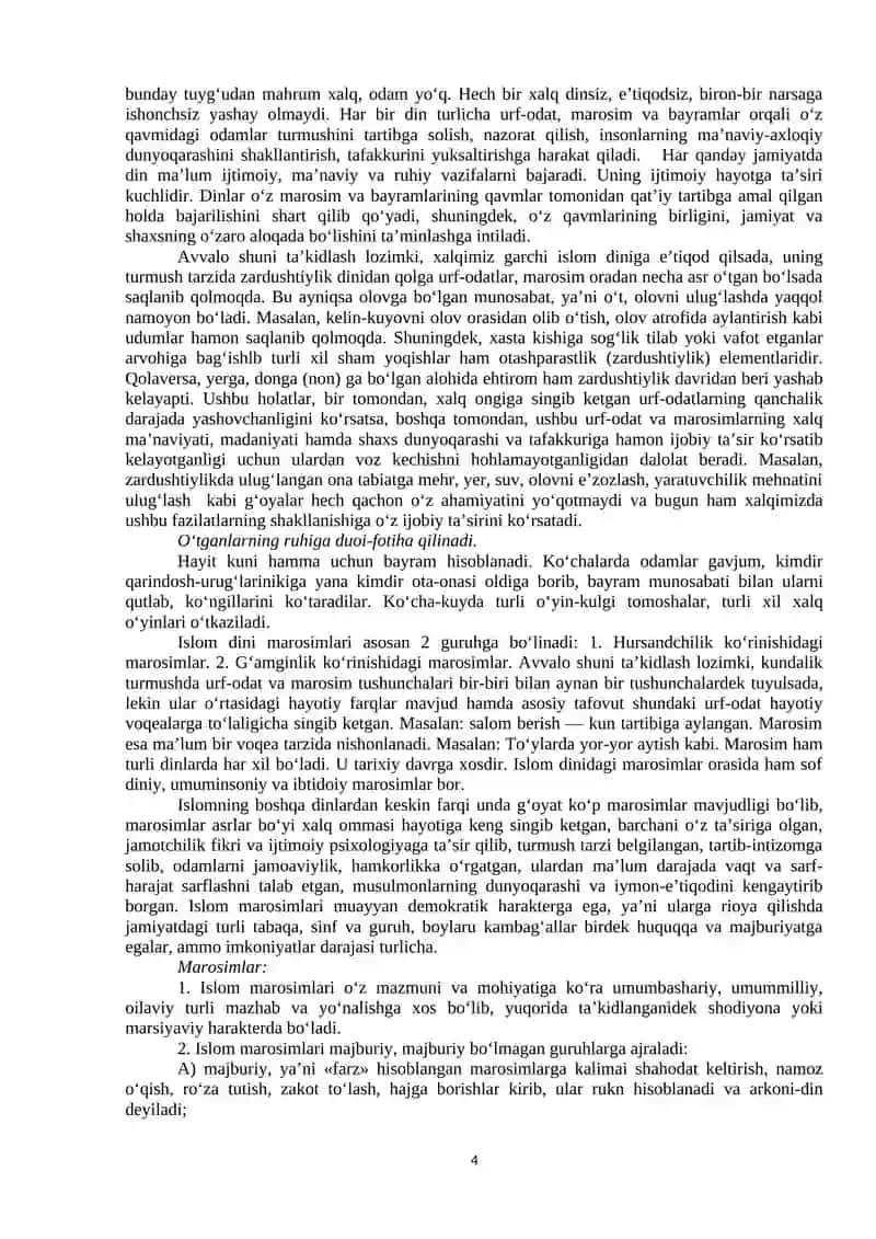 DUYOVIY BILIMLAR VA DINIY E’TIQOD BIRLIGIGA ERISHISHNING AHAMIYATI 4