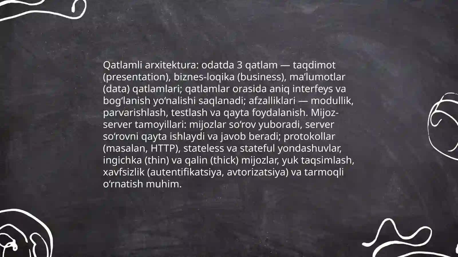 Dasturiy ta’minot arxitekturasi 4
