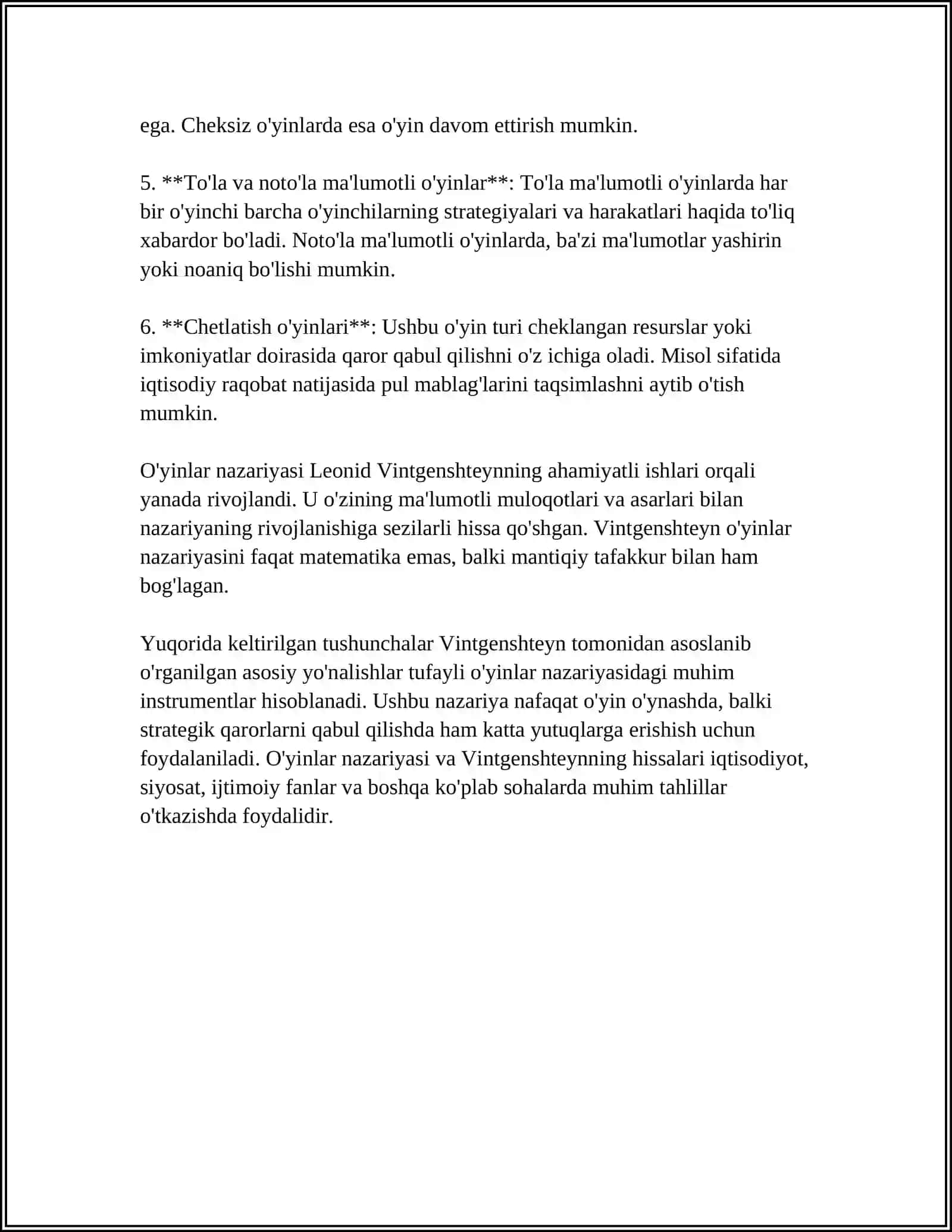 L. VINTGENSHTEYNNING "TIL OʻYINI"NAZARIYASI 4