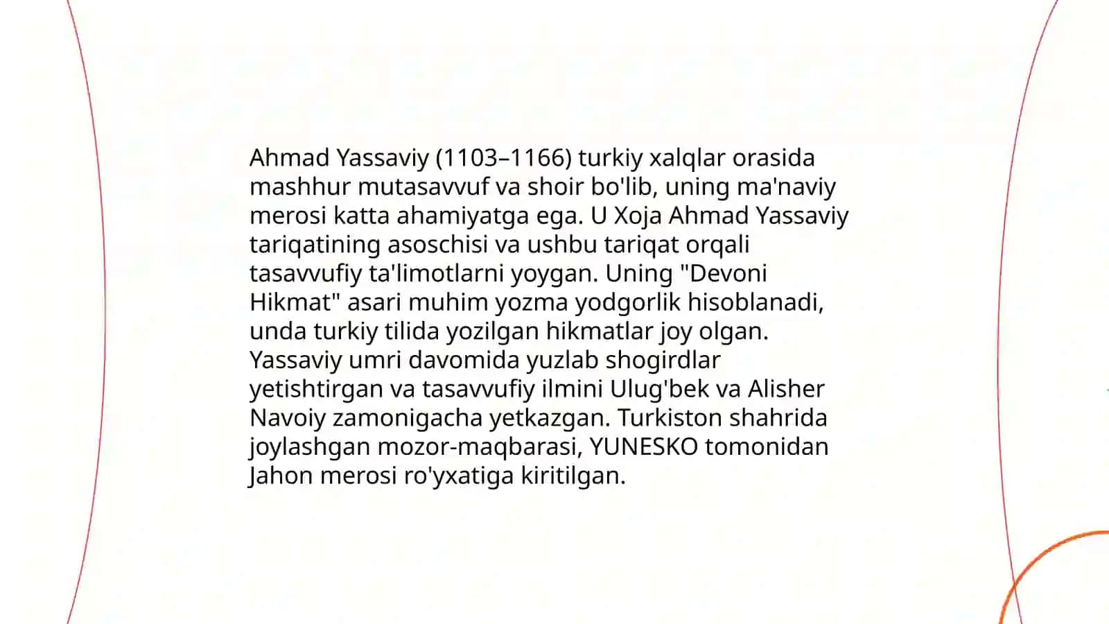 Ahmad Yassaviy va uning hikmatlar to'plami 4