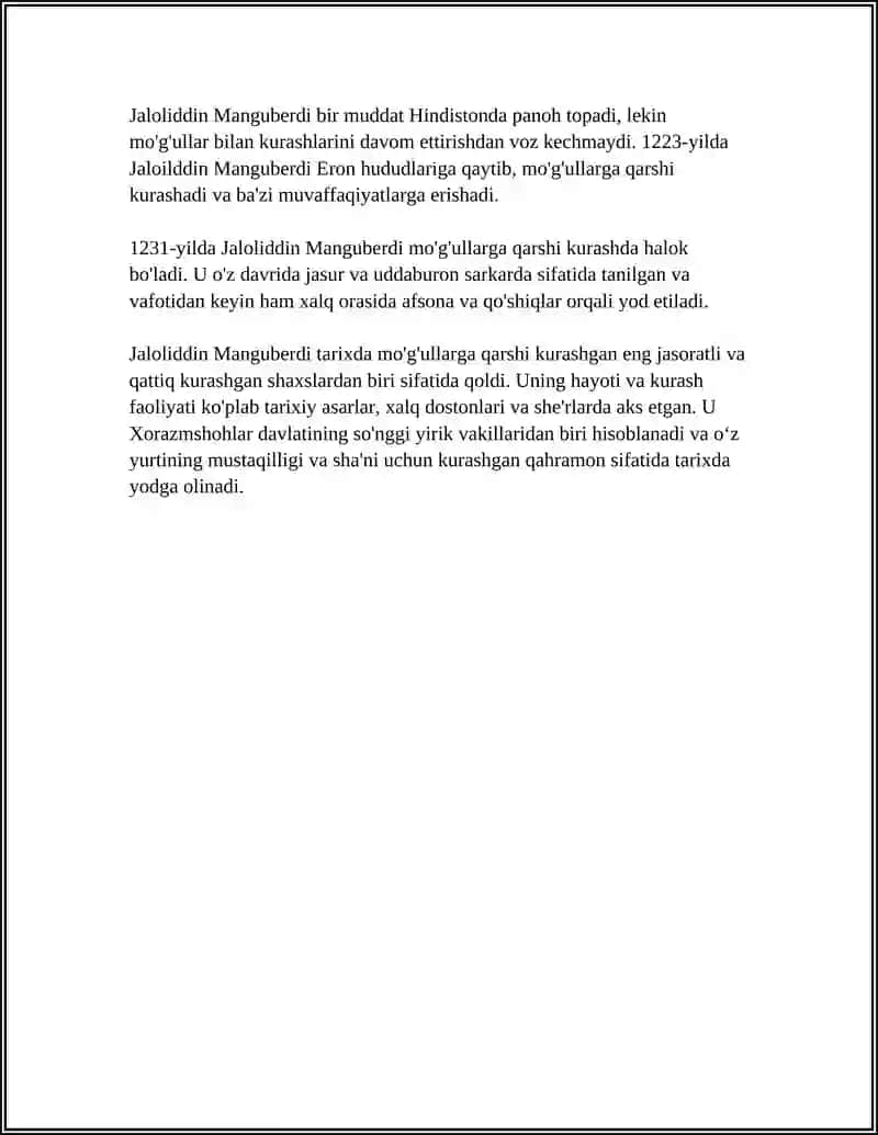 JALOLIDDIN MANGUBERDI XALQ QAXRAMONI 4