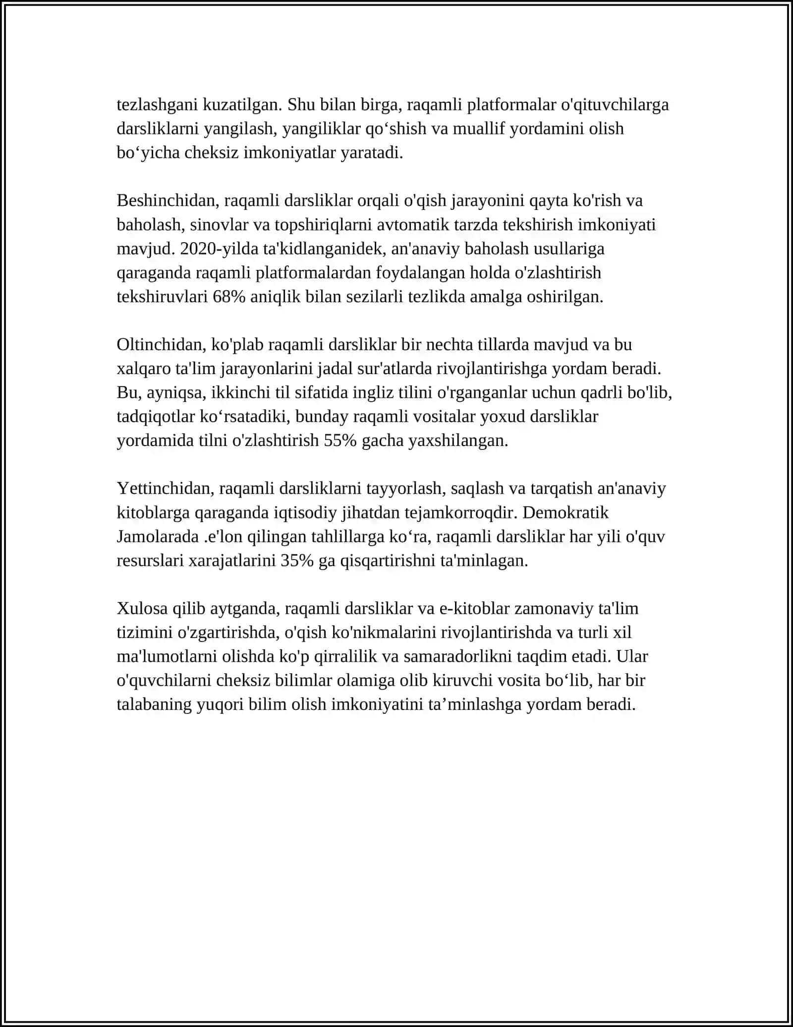 O'QISH ( READING) KOʼNIKMASINI RIVOJLANTIRISHDA ZAMONAVIY TEXNOLOGIYALARNING OʻRNI 4
