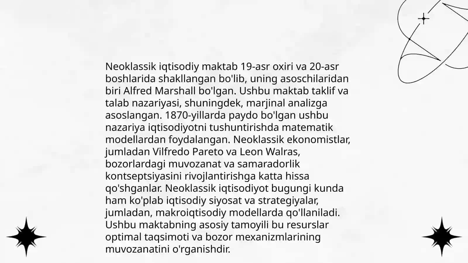 Marjinalizim va Neoklassik iqtsodiy maktablar 4