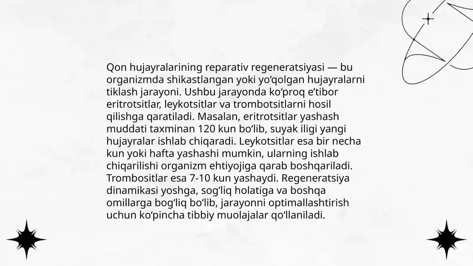 Qon hujayralarining fiziologik va reparativ regeneratsiyasi mexanizmlari 4