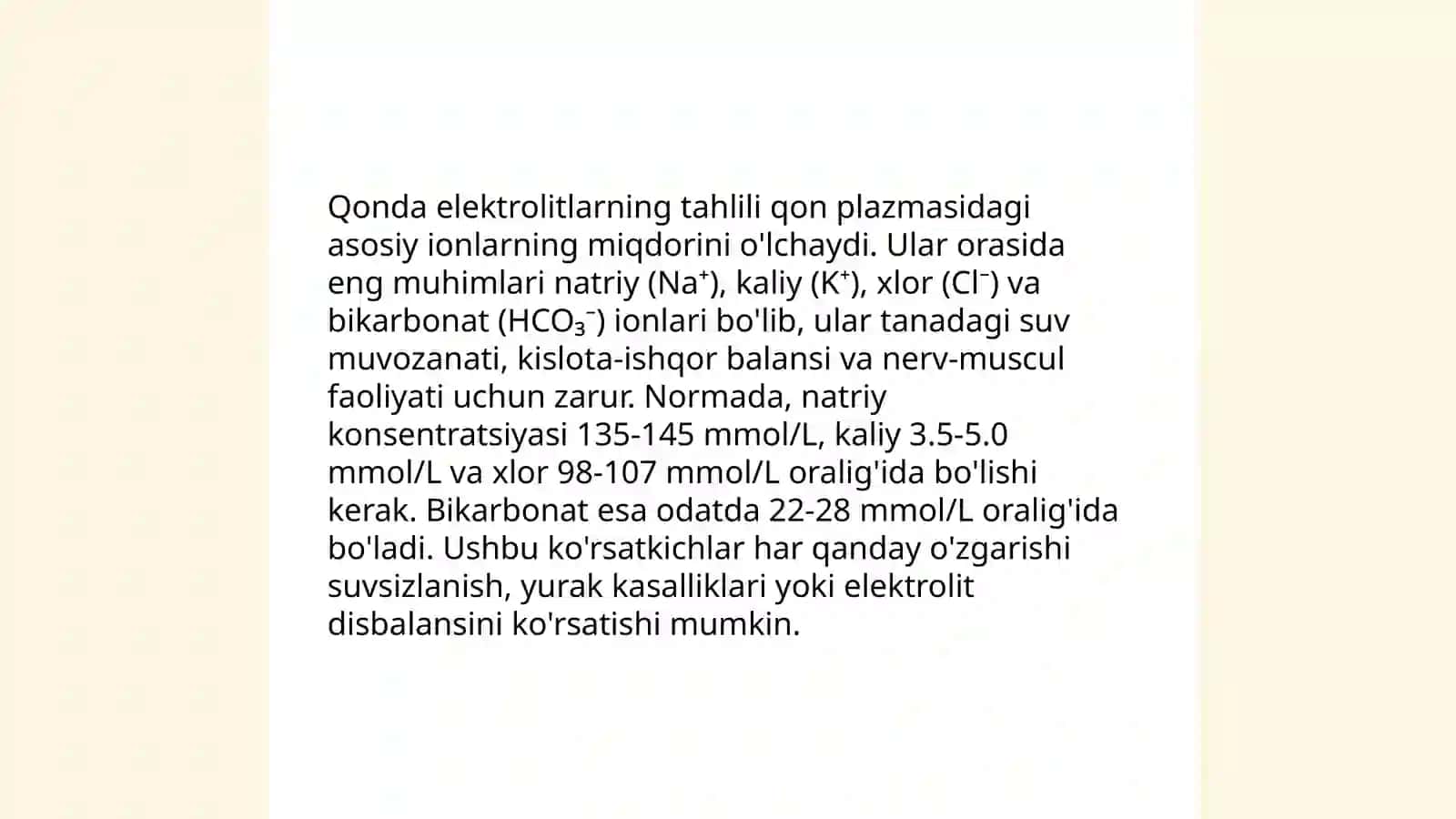 Qon va uning kimyoviy tahlillari 4