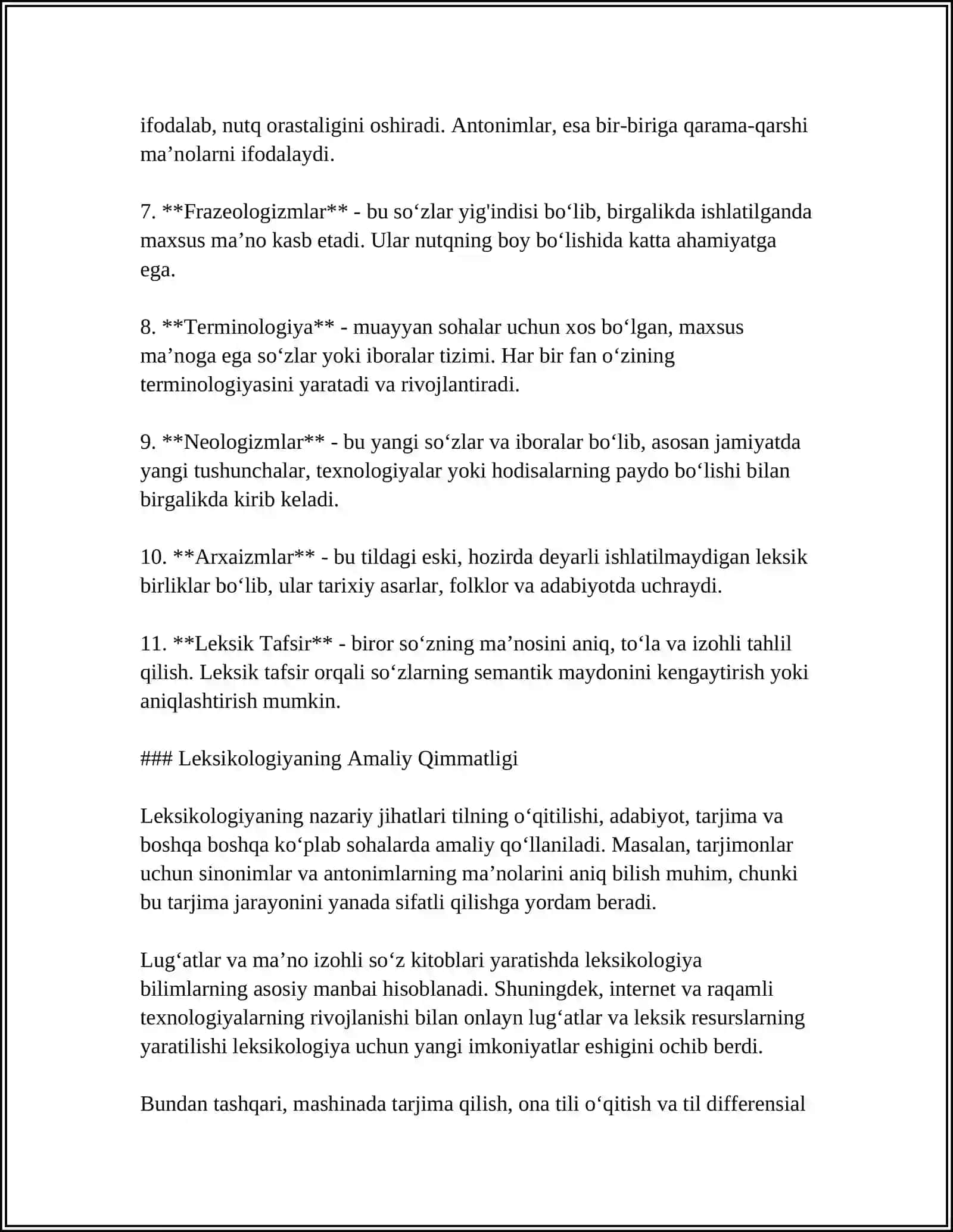 LEKSIKOLoGIYa 4
