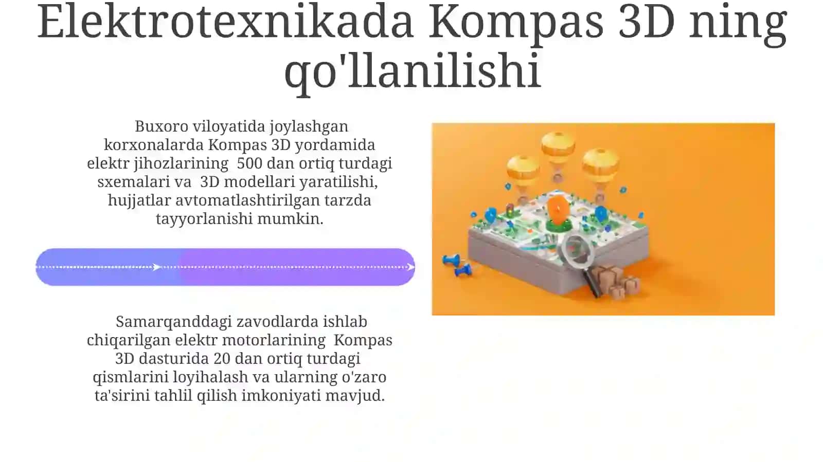Kompas3D dasturining mavzu qaysi sohalarda qo'llaniladi? 4