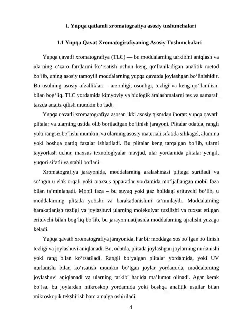 Yupqa qatlamli xromatografiya 4