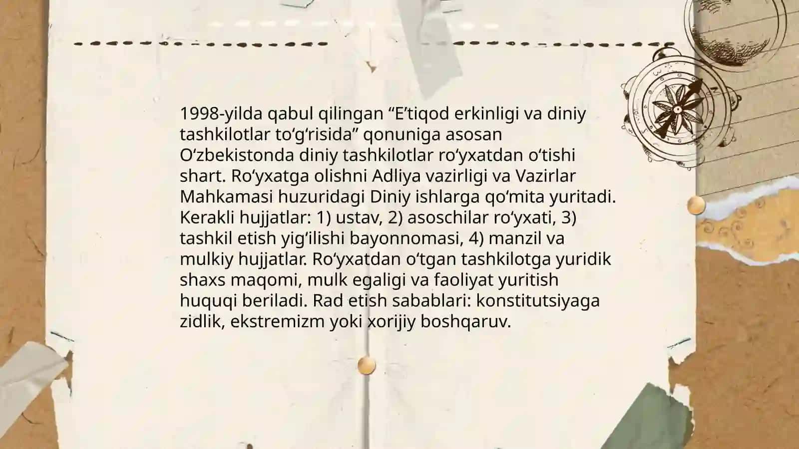 Oʻzbekistonda faoliyat yurituvchi diniy tashkilotlar 4
