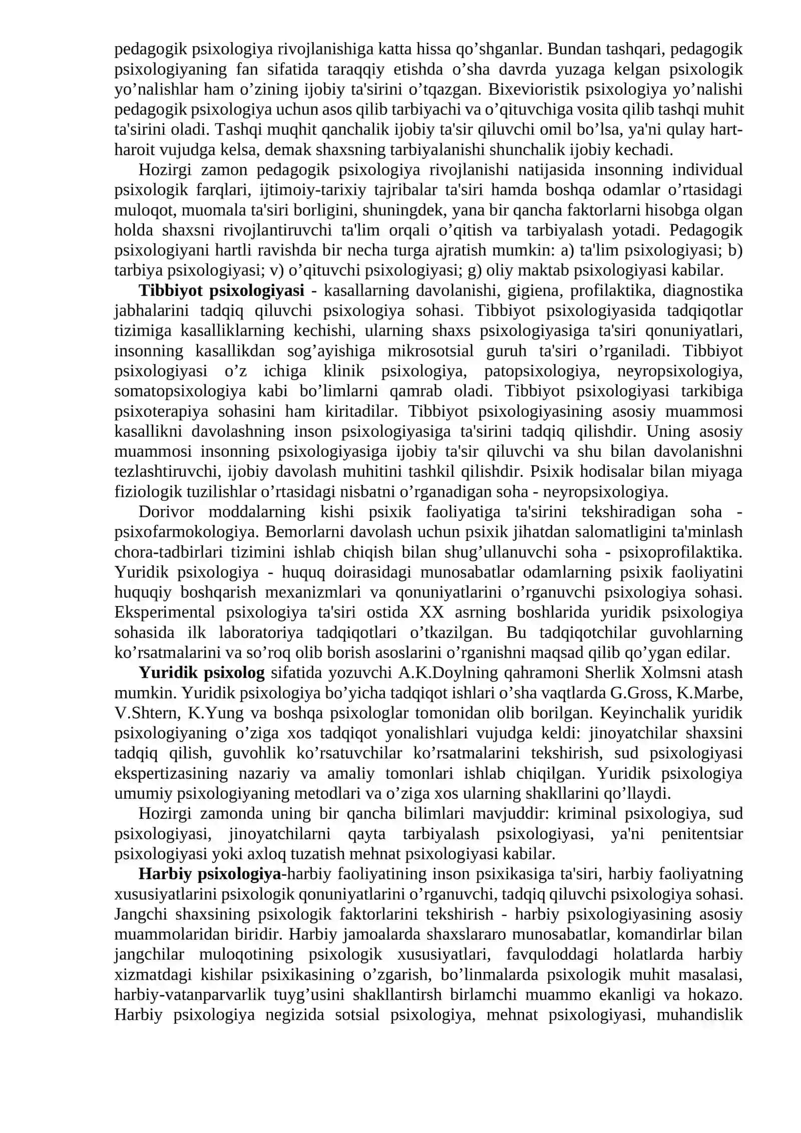 MAVZU PSIXOLOGIYA FANINING PREDMETI, RIVOJLANISH TARIXI SOHALARI VA TADQIQOT METODLARI 4