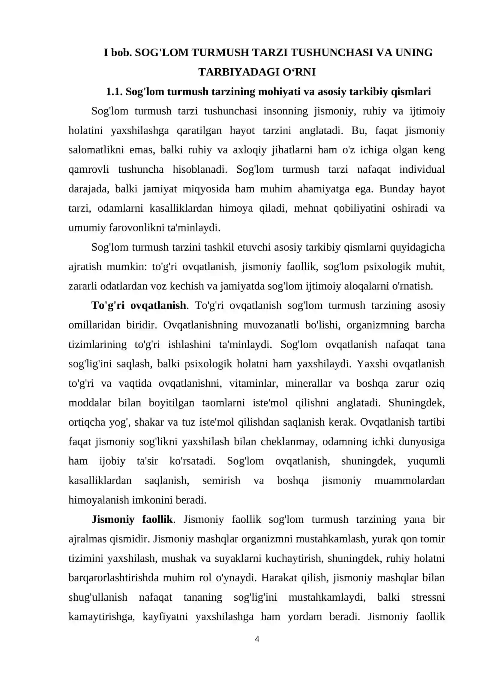 Bolalarda sog'lom turmush tarzini rivojlantirish ijtimoiy-pedagogik muammo sifati 4