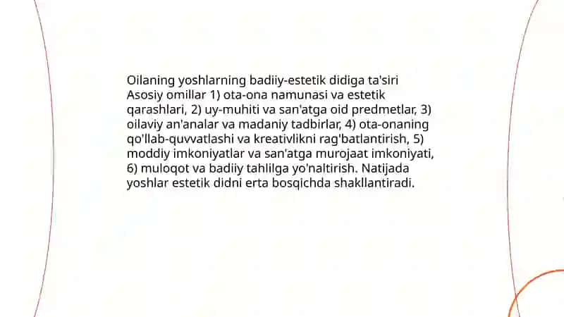 YOSHLARDA BADIIY ESTETIK DUNYOQARASHNI SHAKLLAnTIRISHNING DOLZARBLIGI 4