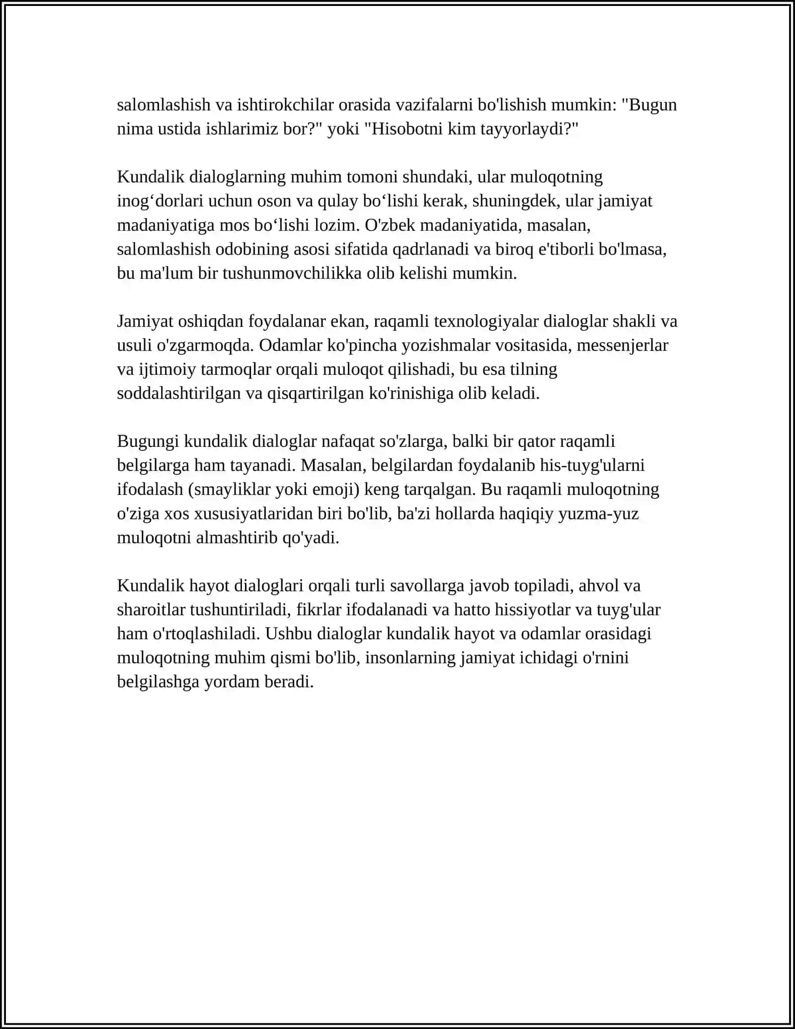 DIALOGS 4