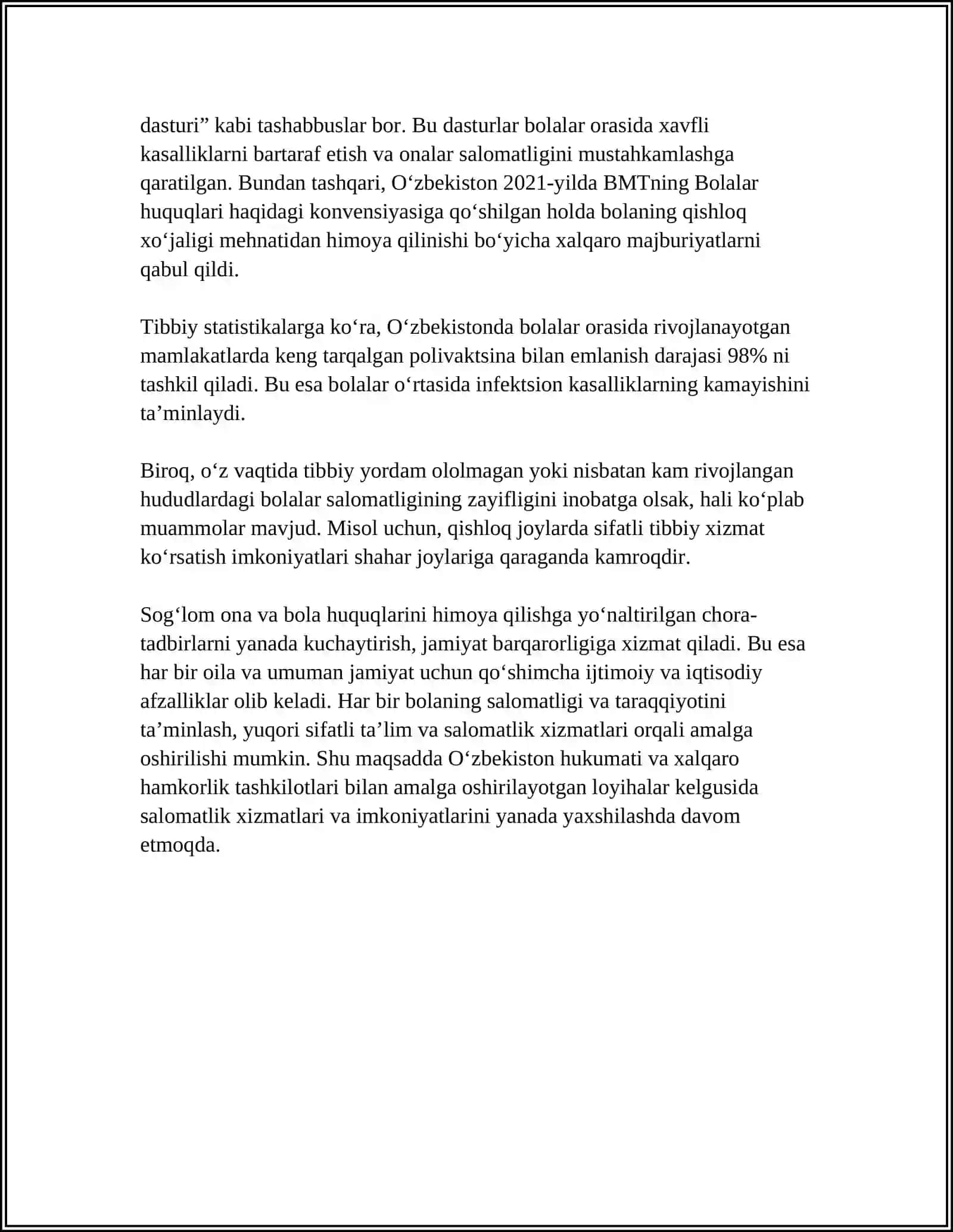 SOG‘LOM ONA VA BOLA HUQUQLARINI HIMOYA QILISH 4