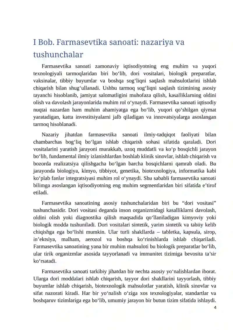 Farmasevtika sanoatining rivojlanish omillari 4