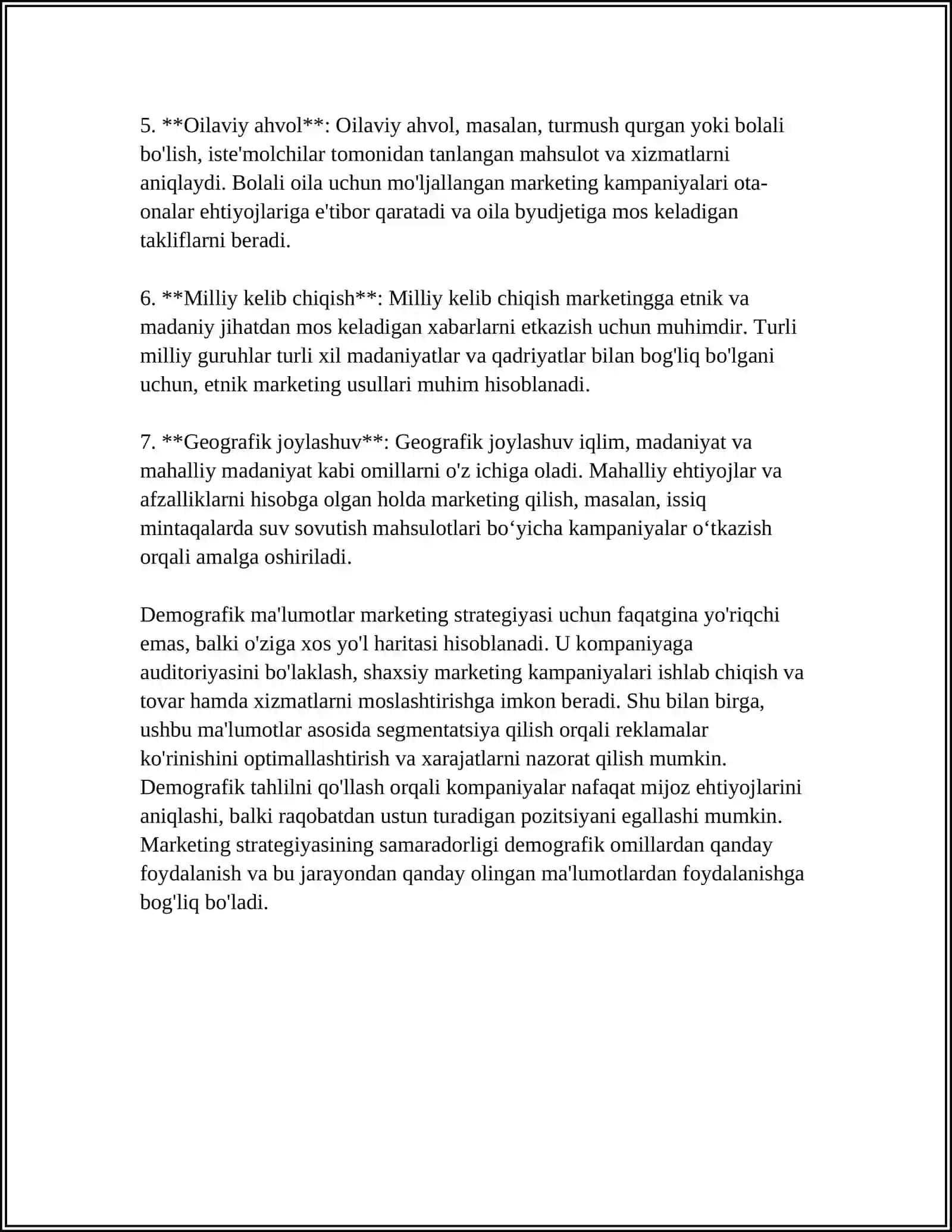 TADBIRKORLARNING DEMOGRAFIK MA'LUMOTLARGA QIZIQISHINING O'SISHI SABABLARI 4