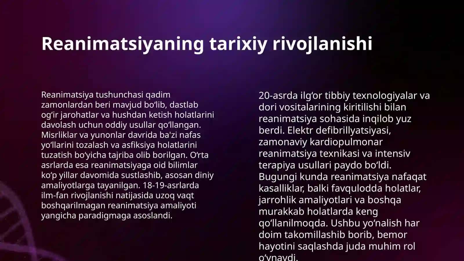 REANIMATSIYA ASOSLARI 4