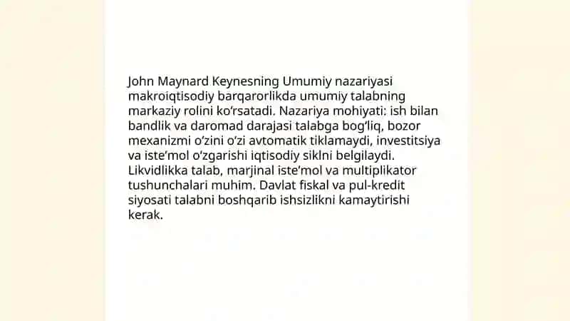 John Maynerd Keynesning iqtisodiy taʼlimoti va mohiyati 4