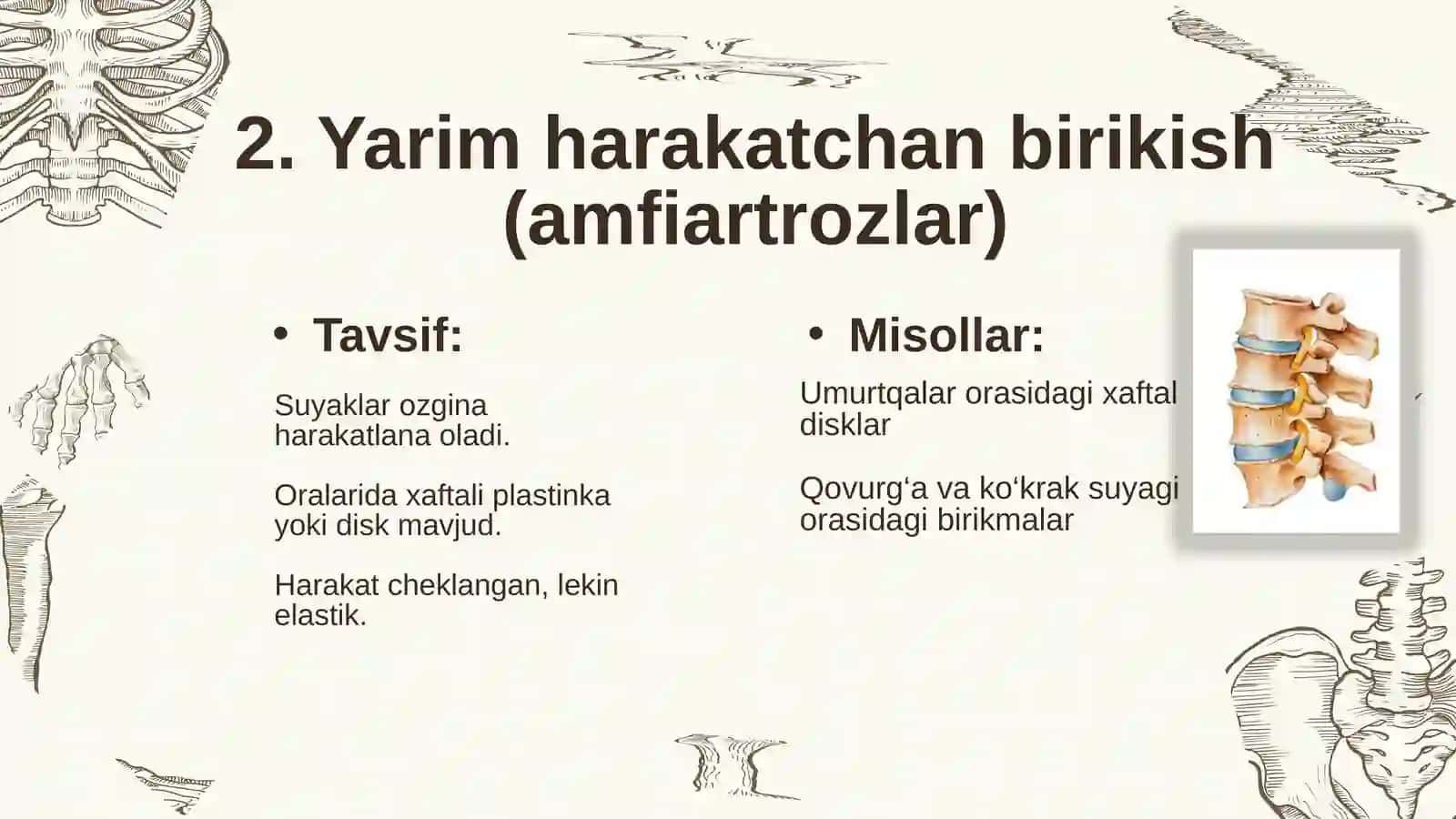 Suyaklarning birikishini ma'noni olish 4
