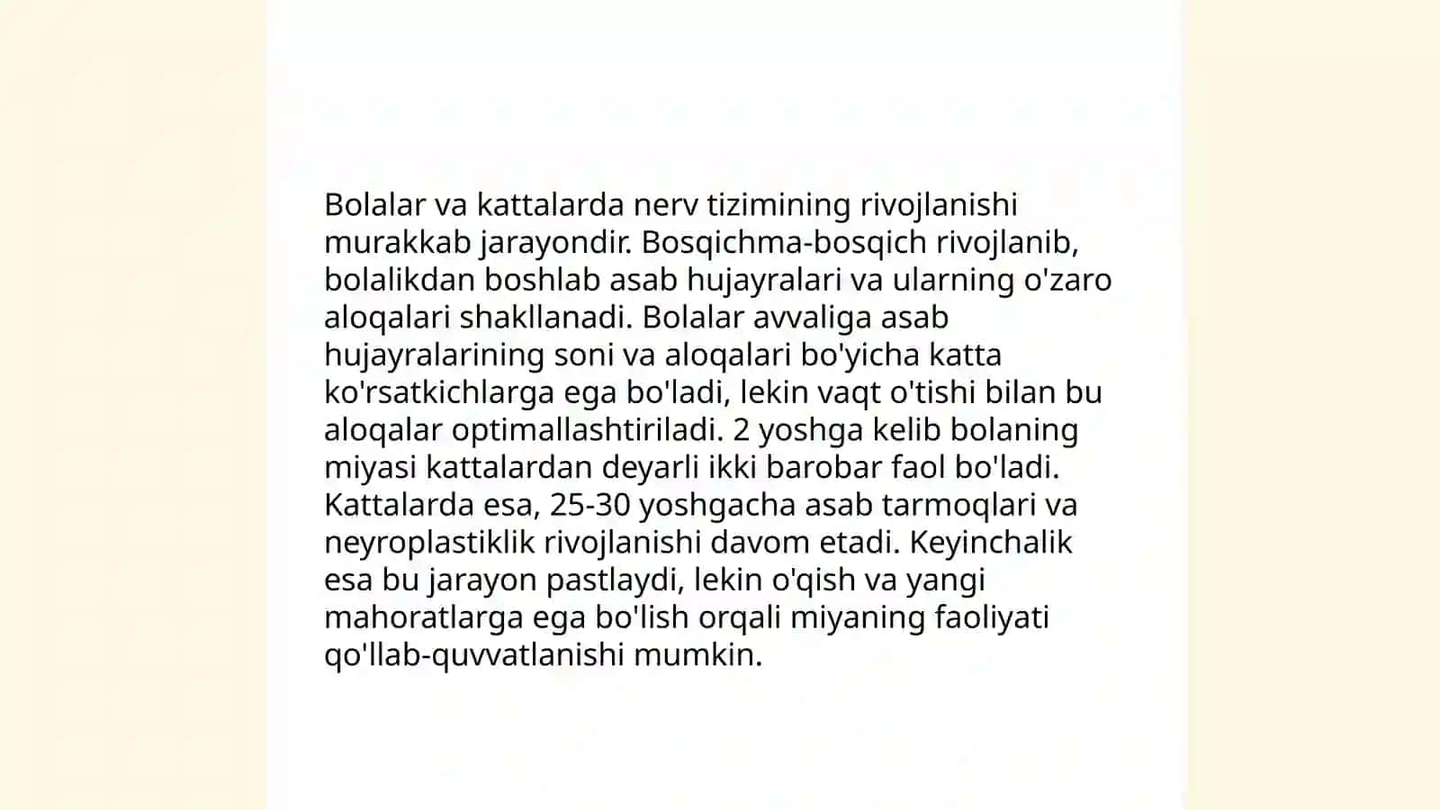 Nerv tizimining yoshga oid umumiy fiziologiyasi va gigiyenasi 4