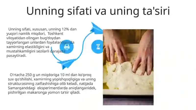 Xamirning tuzilishi va mexanik xossalarining o'zgarishi 4