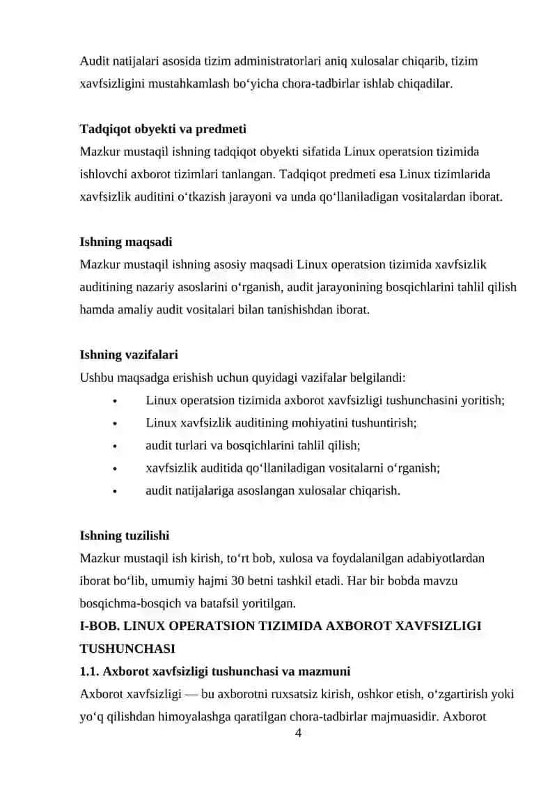 Linux xavfsizlik auditi tushuncha va vositalar 4