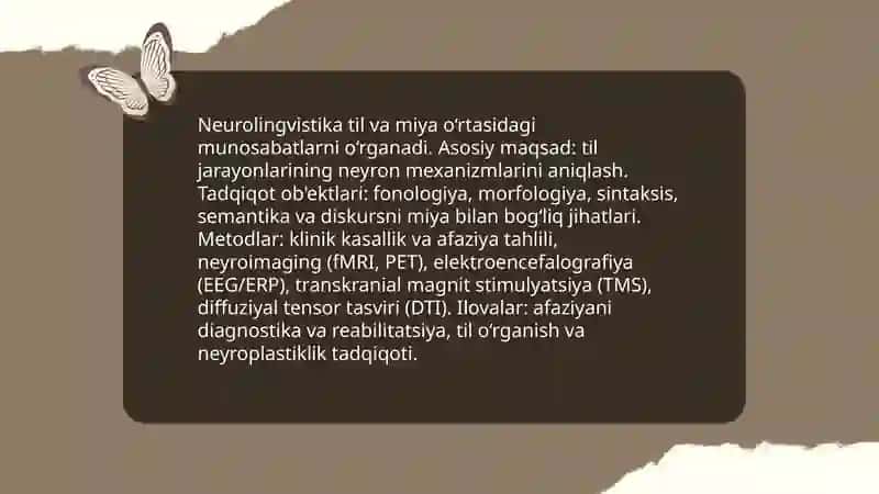 Tilshunoslikning yondosh yo'nalishlari 4