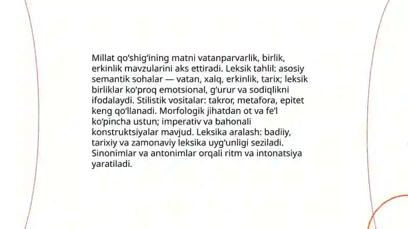 Millat qoʻshigʻi 4